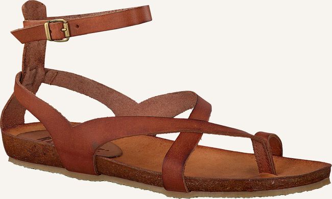 Cognacfarbene RED-RAG Flache Sandalen 79128 Cognacfarbene RED-RAG Flache Sandalen 79128 - large