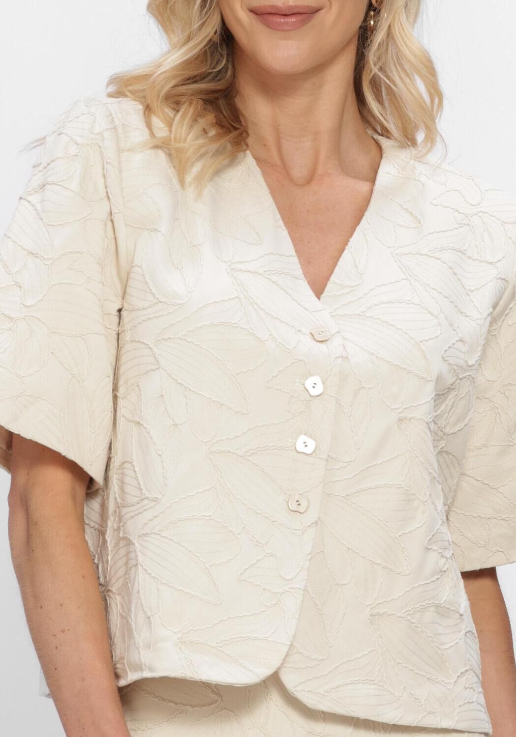 Wei&szlig;e OBJECT Blazer OBJMATHILDA LISA 2/4 LO BLAZER - large