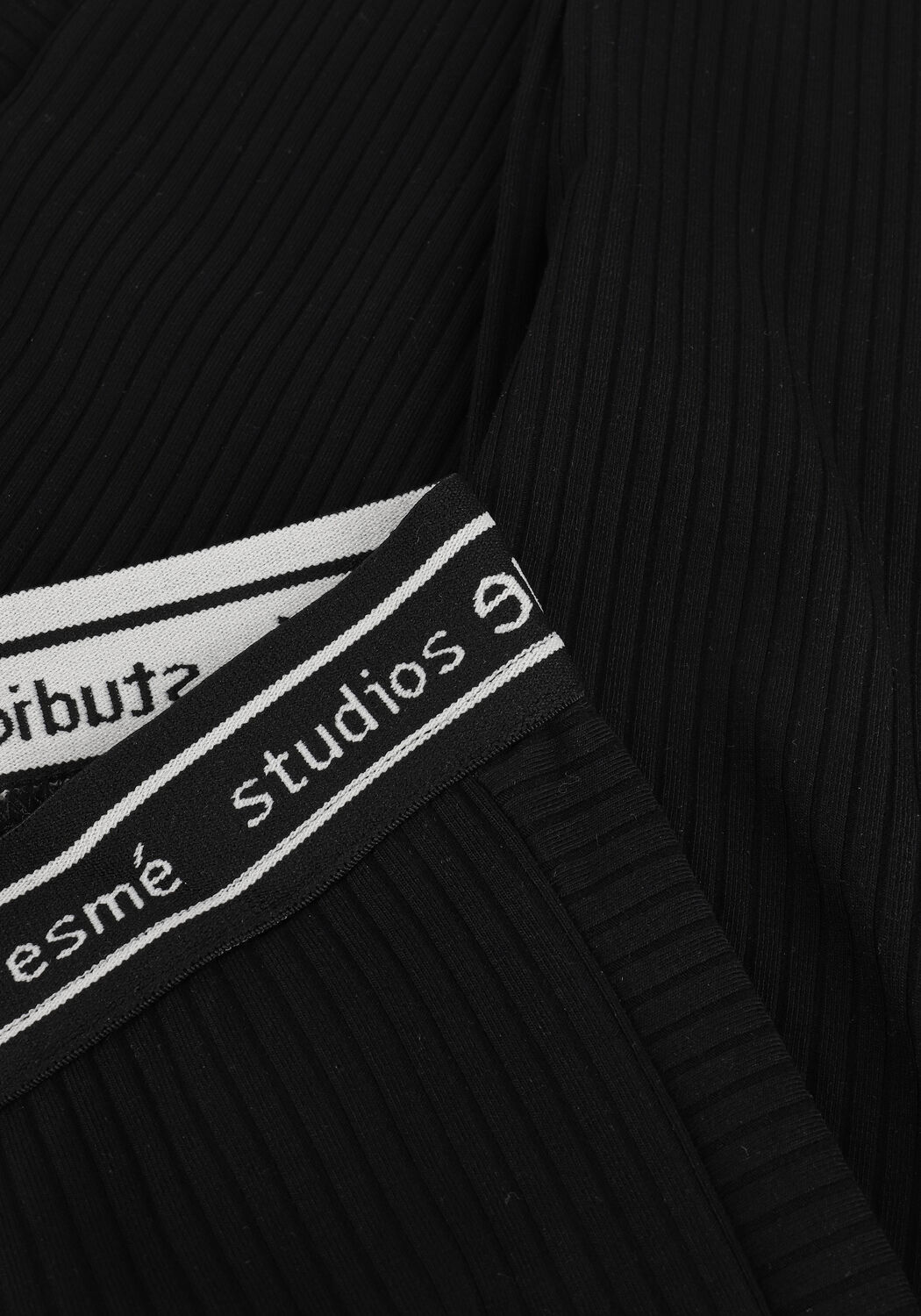 Schwarze ESM&Eacute; STUDIOS Legging APRIL RIB LEGGINGS - large