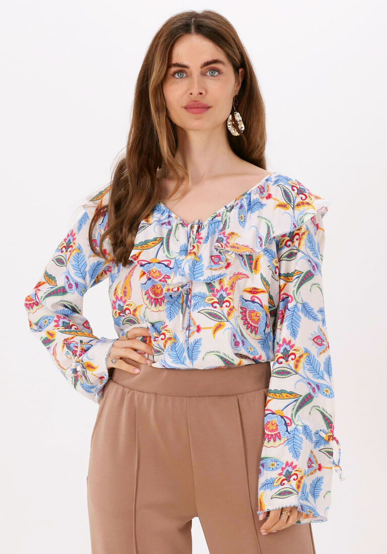 mehrfarbige/bunte y.a.s. bluse yaspaiza ls top s. fest