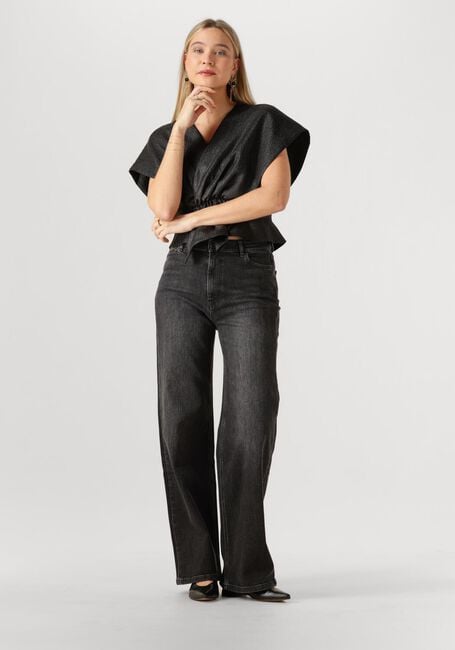 Schwarze BY-BAR Top SIMONE BUBBLE TOP - large