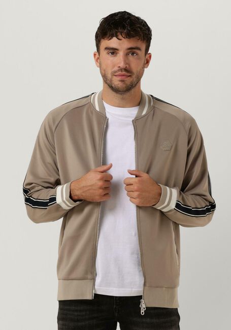 Taupe CRUYFF Strickjacke SANTINO SCUBA TRACK TOP - large