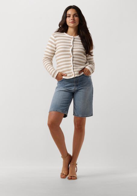 Sand NEO NOIR Strickjacke LIMONE STRIPE KNIT JACKET - large
