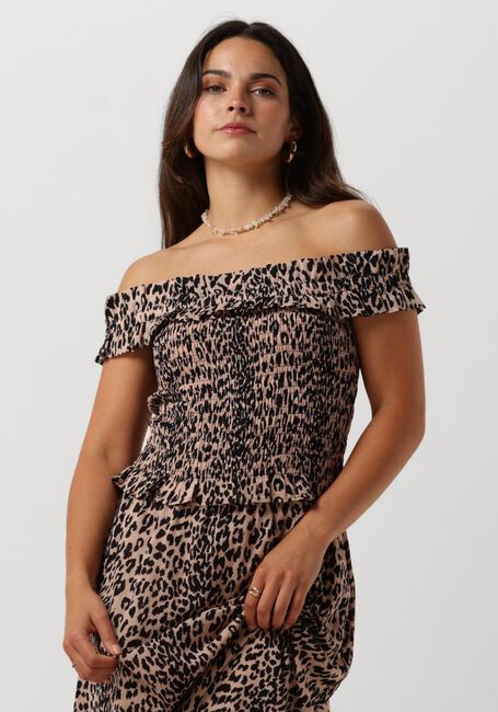 Braune CATWALK JUNKIE Top OFF-SHOULDER SMOCK TOP - large