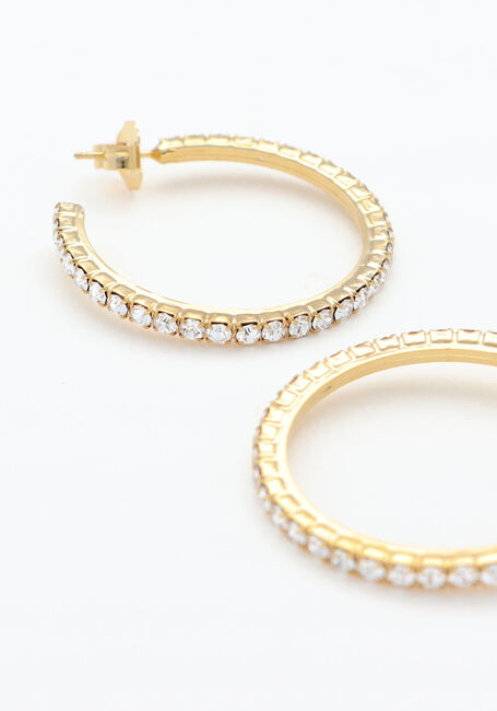 Goldfarbene LOTT. GIOIELLI Ohrringe CE SW CREOLE W/ FINE STONES L - large