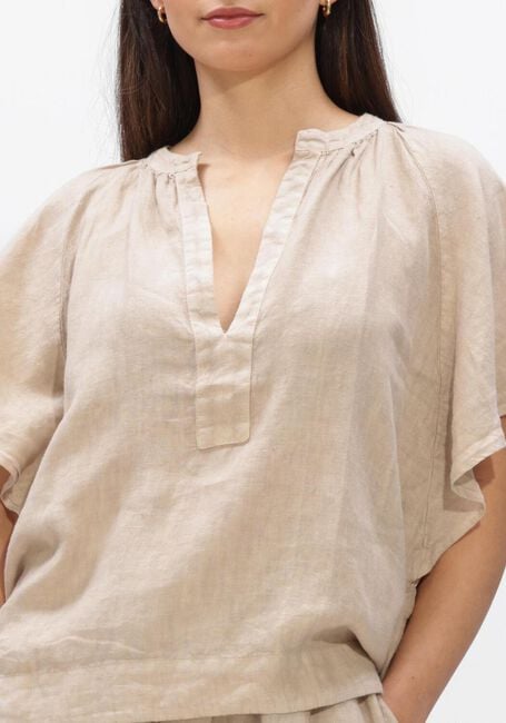 Sand BY-BAR Top VINA LINNEN BLOUSE - large