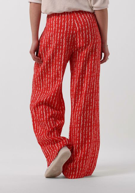 Rote BY-BAR Weite Hose BENJI RED GROOVE PANT - large