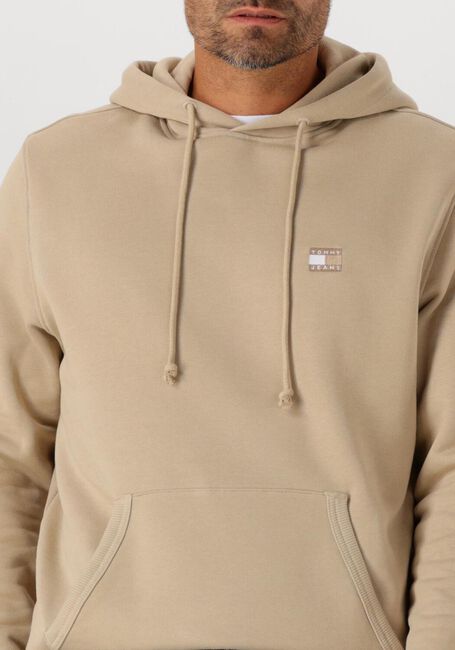 Beige TOMMY JEANS Pullover TJM REG BADGE HOODIE EXT - large