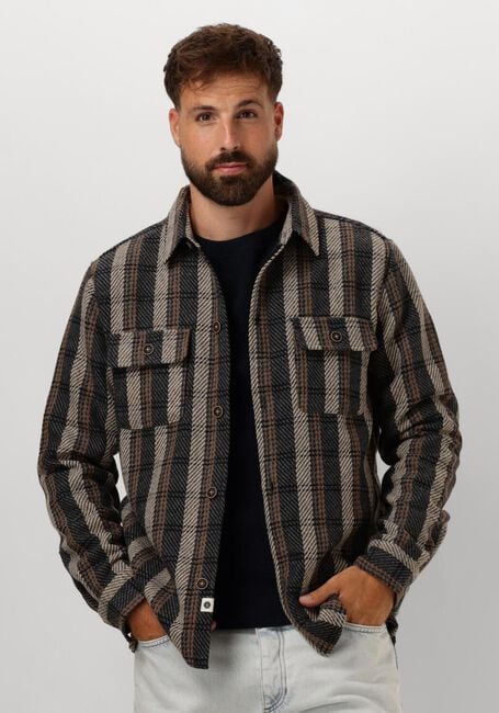Dunkelgrau ANERKJENDT Overshirt AKOSCAR CHECK OVERSHIRT - large