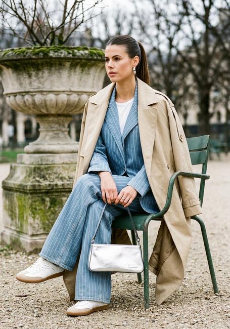 Blaue SECOND FEMALE Gilet LAYNE SS BLAZER - large