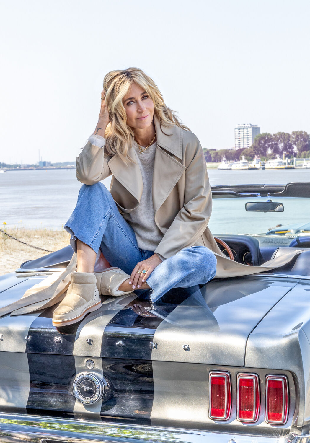 Beige SHABBIES BY WENDY Ankle Boots WENDY MOON - large