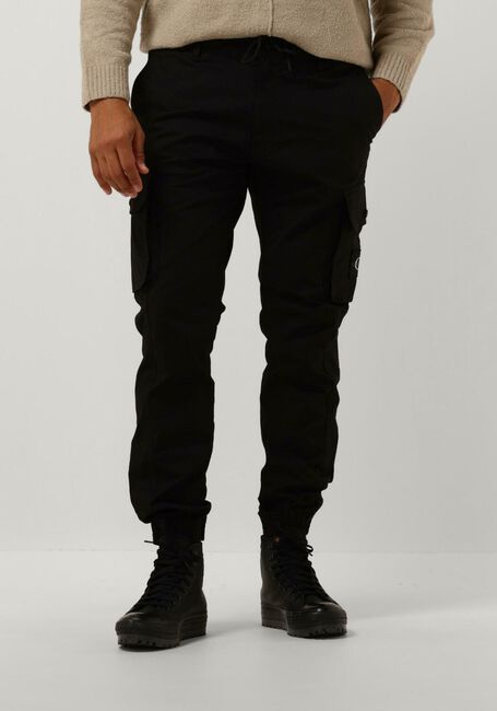 Schwarze CALVIN KLEIN Cargohosen SKINNY WASHED CARGO - large