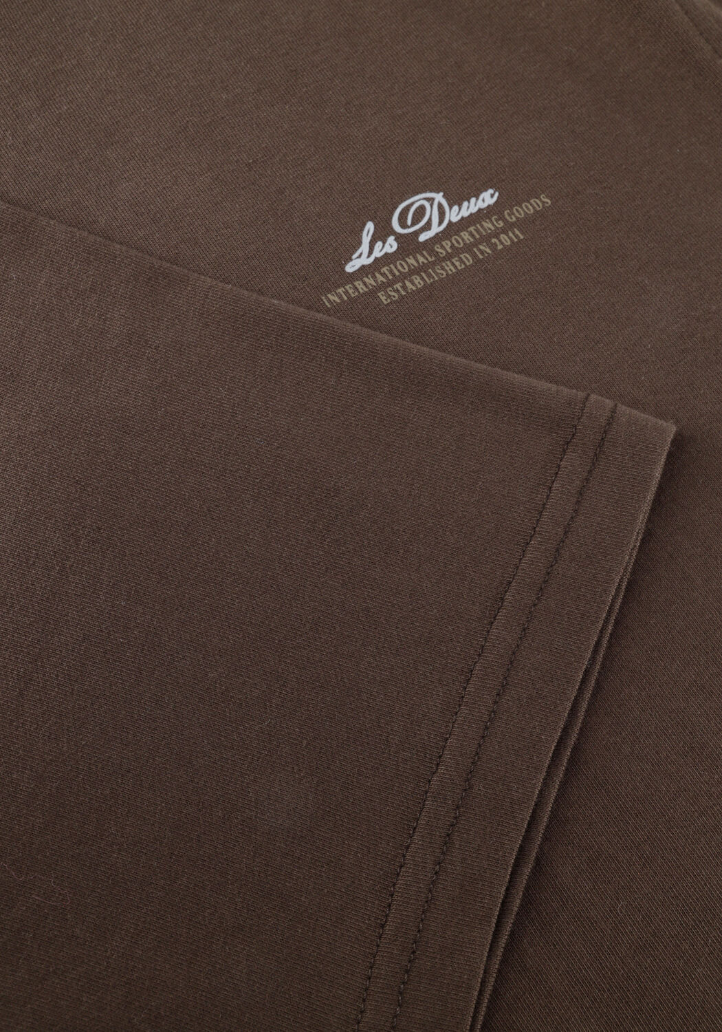 Braune LES DEUX T-shirt BEN GLOBE T-SHIRT - large