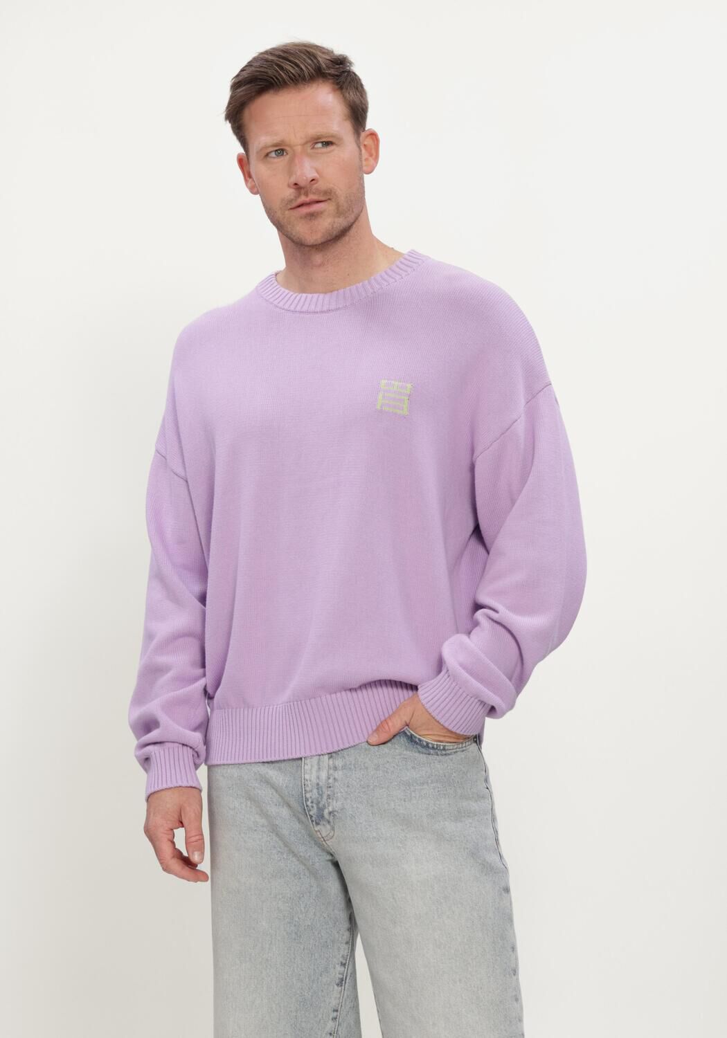Lila WOODBIRD Pullover WBKURT TIGER CREW - large