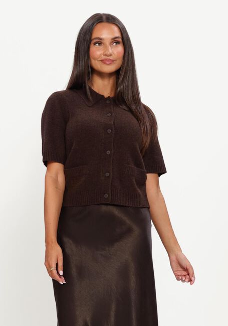 Braune Y.A.S. Pullover YASFRILO SS KNIT CARDIGAN - large