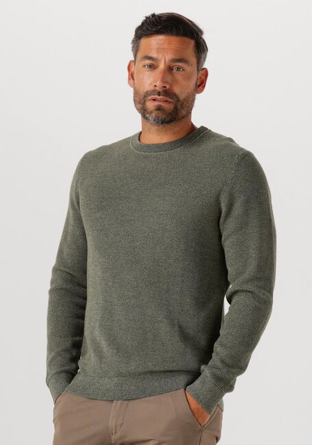 Grüne SELECTED HOMME Pullover SLHROSS LS KNIT STRUCTURE CREW NECK NOOS - large
