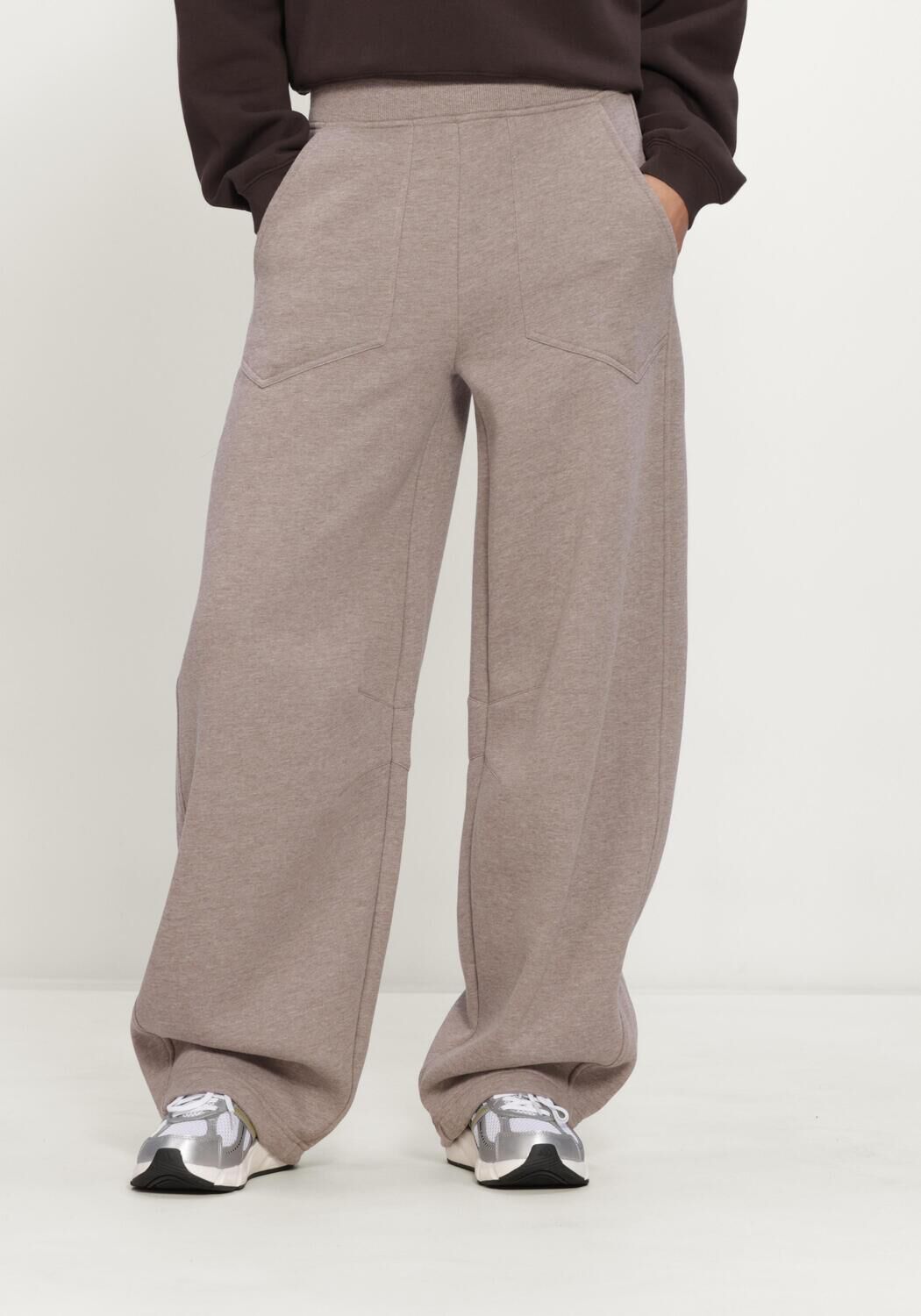 Taupe DEBLON SPORTS Jogginghose JAYDEN WIDE LEG JOGGER - large