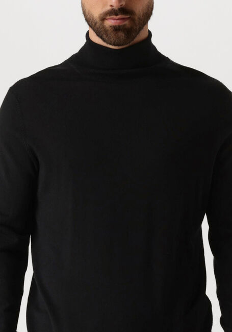 Schwarze SELECTED HOMME Rollkragenpullover SLHTRAY LS KNIT MERINO ROLL NECK - large