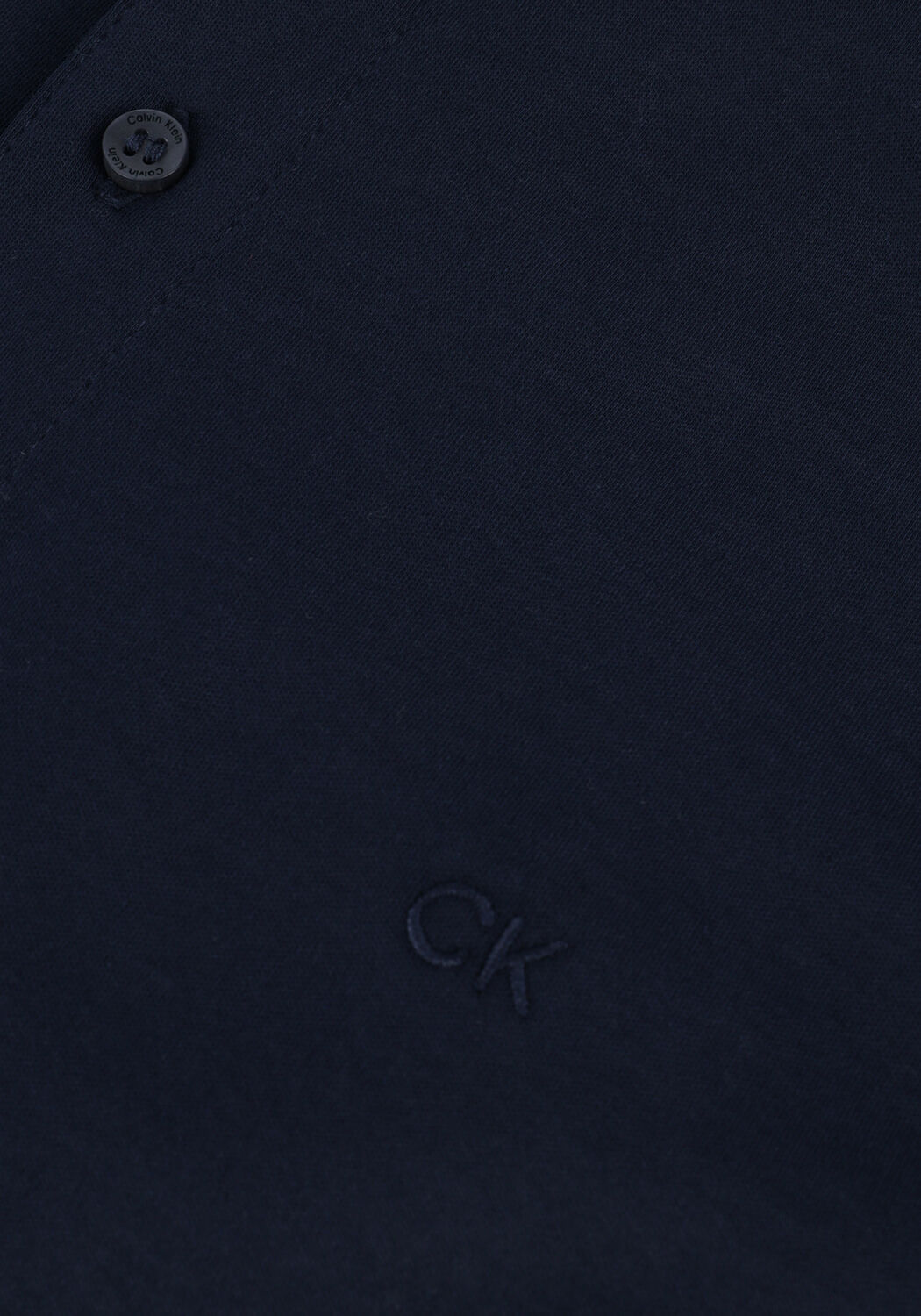 Dunkelblau CALVIN KLEIN Polo-Shirt SMOOTH COTTON SLIM LS POLO - large