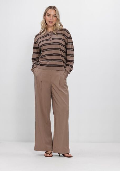 Hellgrau MSCH COPENHAGEN Weite Hose MSCHHENRIKA HW PANTS - large