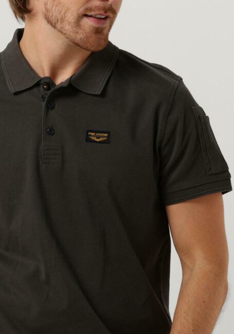 Graue PME LEGEND Polo-Shirt TRACKWAY POLO - large