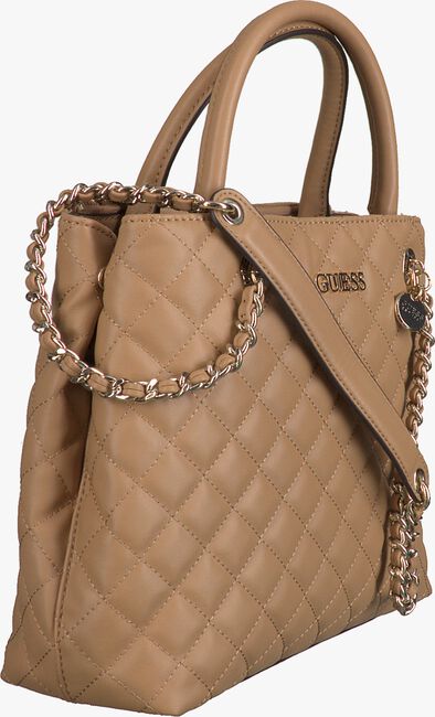 Beige GUESS Umhängetasche ILLY SOCIETY SATCHEL - large