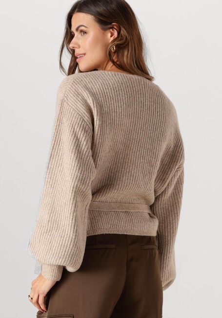 Beige ANOTHER LABEL Strickjacke ABBY KNITTED CARDIGAN - large