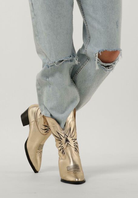 Goldfarbene NOTRE-V Cowboystiefel BO - large