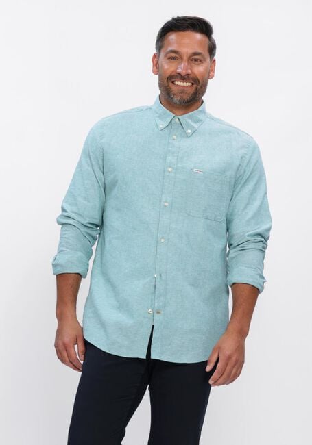 Blaue BARBOUR Casual-Oberhemd NELSON TAILORED SHIRT - large