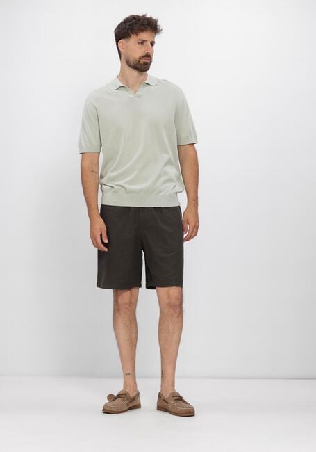 Dunkelgr&uuml;n SELECTED MEN Kurze Hose SLHREGULAR-HARVEY LINEN BLEND  SHORTS - large