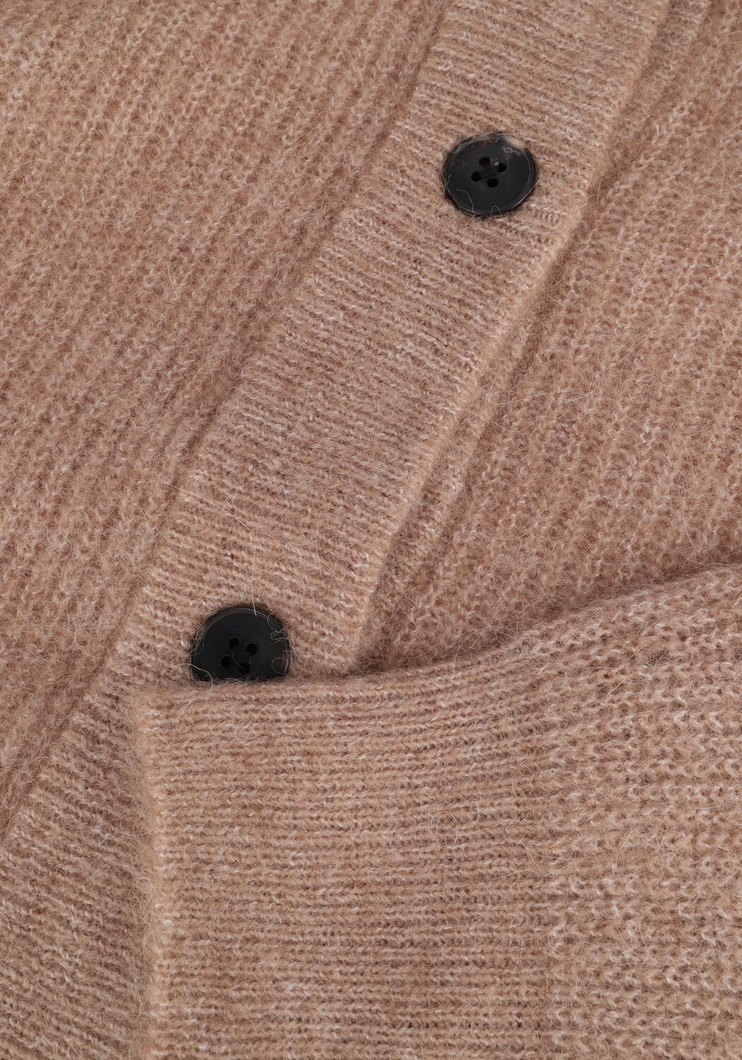 Camelfarbene SELECTED WOMEN Strickjacke SLFLULU LS KNIT SHORT CARDIGAN - large