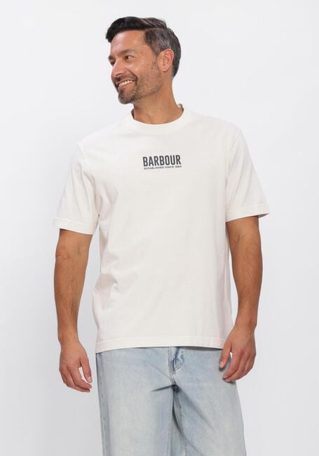 Wei&szlig;e BARBOUR T-shirt MORDEN RELAXED GRAPHIC T-SHIRT - large