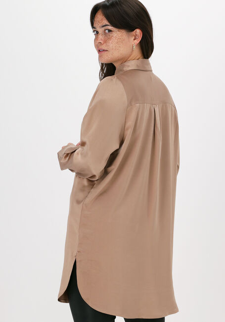 Camelfarbene MODSTRÖM Blusen LELAND SHIRT - large