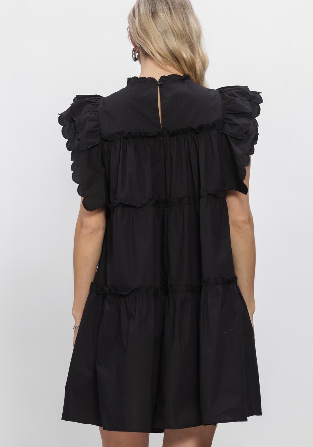 Schwarze OBJECT Minikleid OBJHOPE S/L DRESS - large