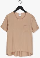 Sand SIMPLE Top WOVEN TOP DIMM SATIN