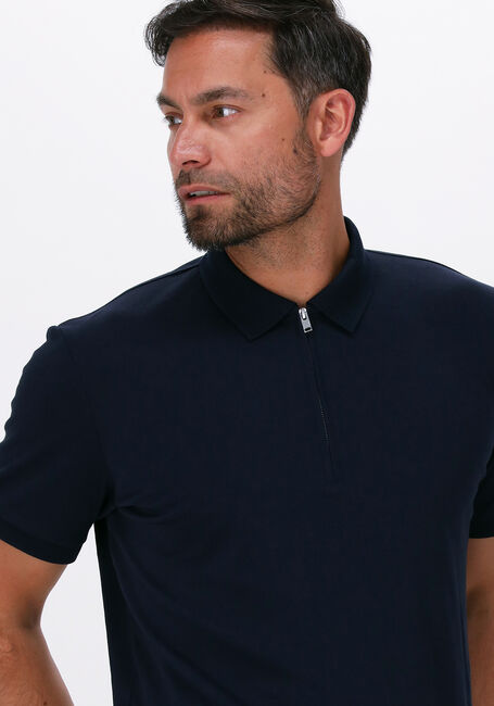 Dunkelblau SELECTED HOMME Polo-Shirt SLHFAVE ZIP SS POLO B - large
