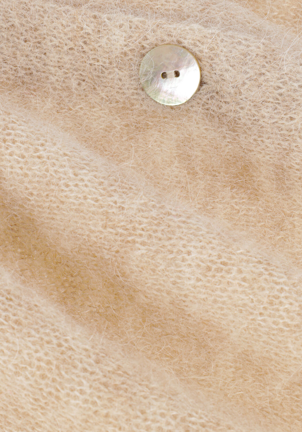 Wei&szlig;e SUMMUM Strickjacke CARDIGAN FEATHER LIGHT ALPACA KNIT - large