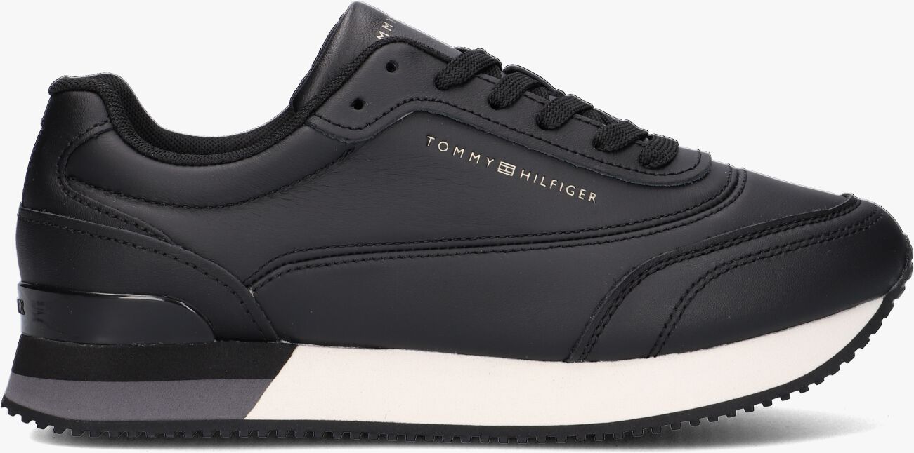 Tommy Hilfiger Black Leather Women Sneaker main image 1