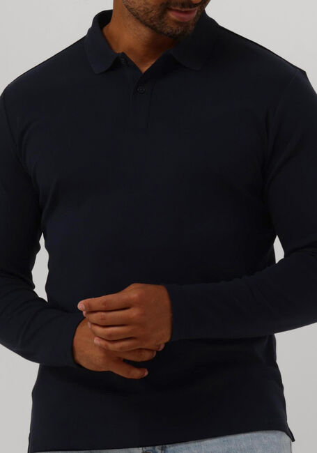 Dunkelblau SELECTED HOMME Polo-Shirt SLHSLIM-TOULOUSE LS POLO B NOOS - large