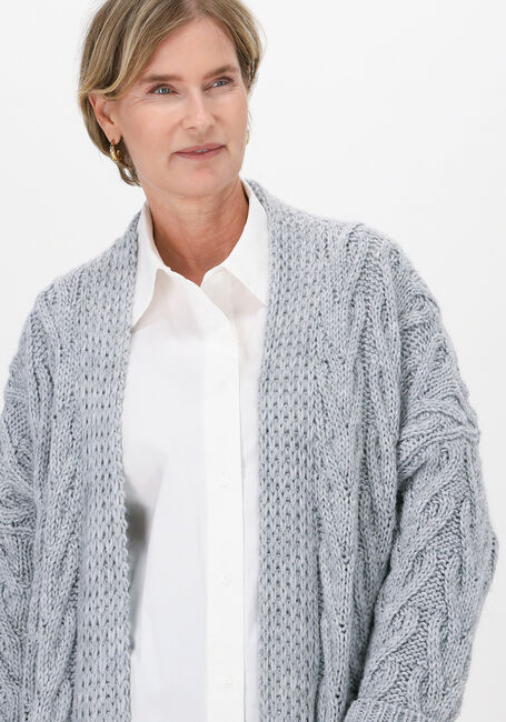 Graue SIMPLE Strickjacke PISO - large