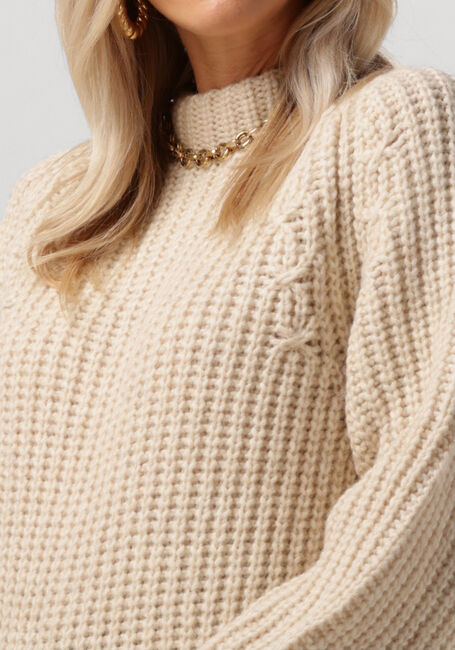 Beige SECOND FEMALE Pullover AYA KNIT T-NECK - large