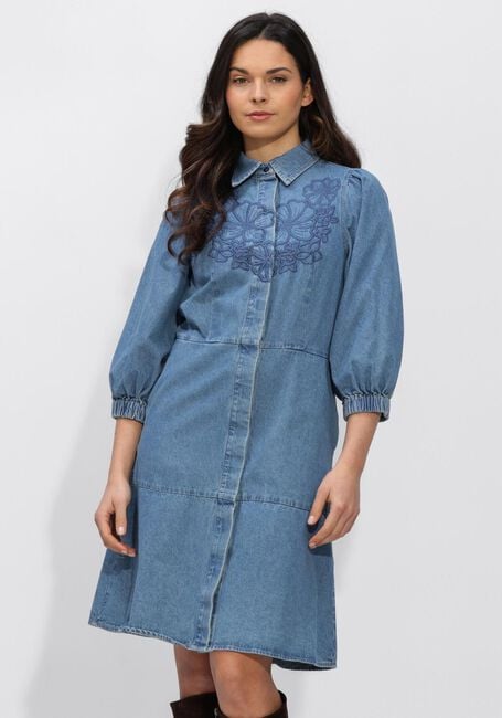 Blaue SECOND FEMALE Kleider CORNELIA DENIM TUNIC DRESS - large