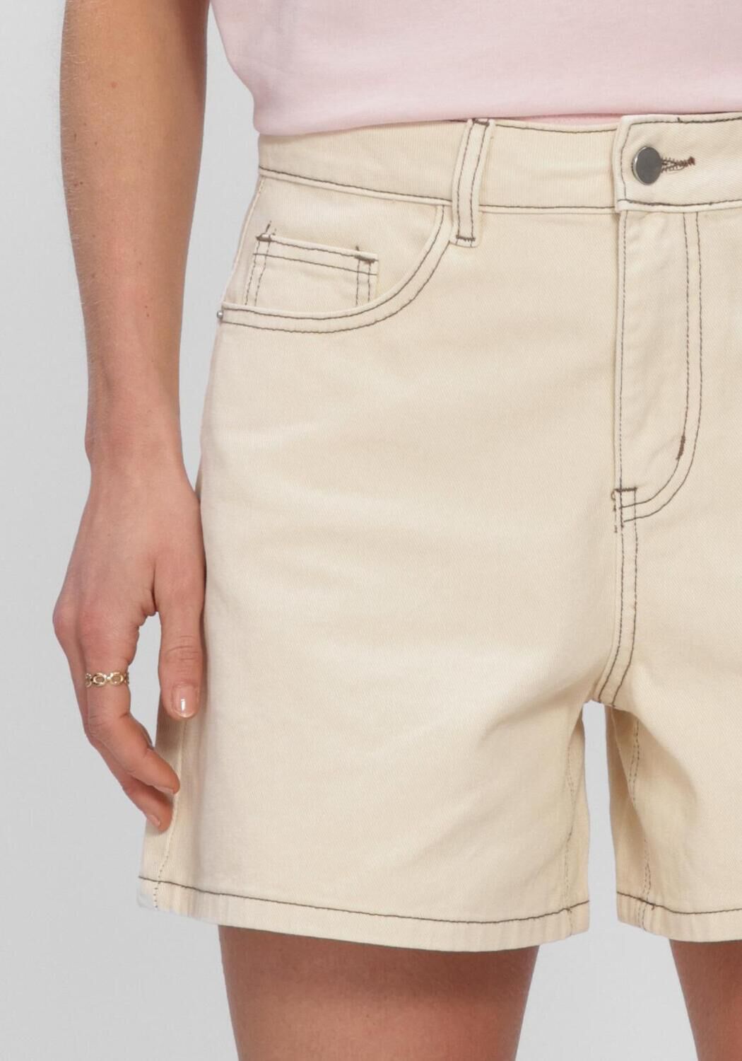 Beige OBJECT Kurze Hosen OBJANDREA HW SHORTS - large