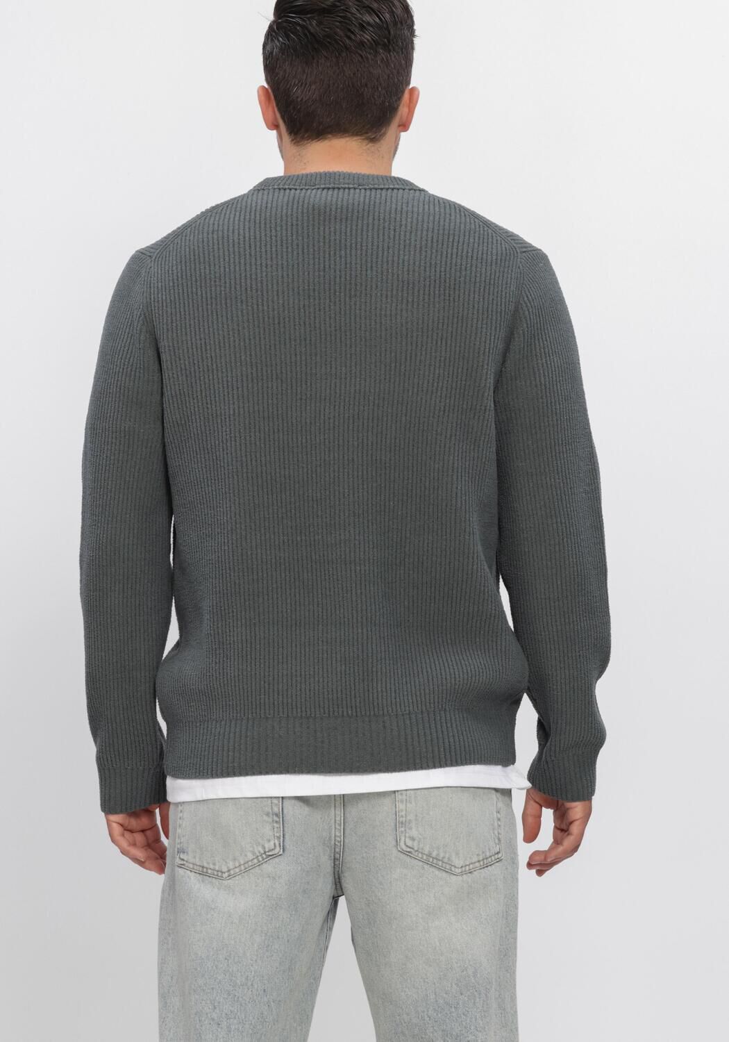 Dunkelgr&uuml;n DSTREZZED Pullover DS_LEVI CREWNECK - large