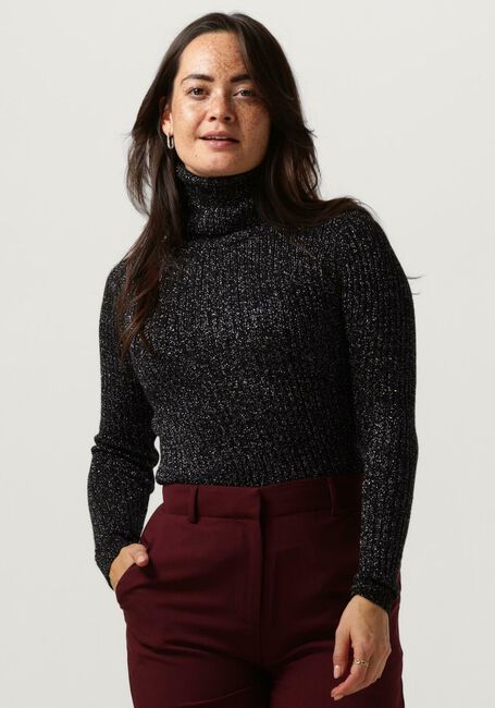 Graue ACCESS Rollkragenpullover LUREX KNITTED TURTLENECK TOP - large