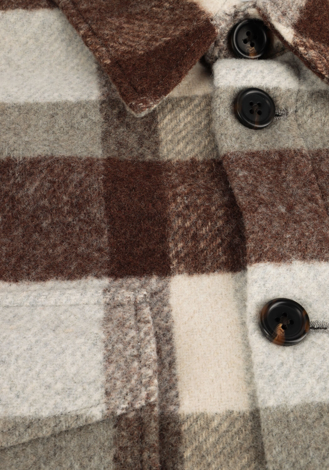 Braune SELECTED MEN Overshirt SLHARCHIVE OVERSHIRT B NOOS - large