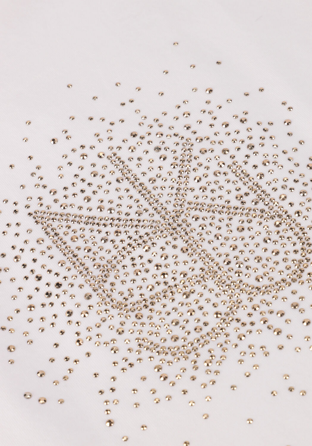 Wei&szlig;e NUKUS T-shirt VILAMOURA SHIRT NK STRASS - large