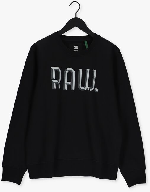 Schwarze G-STAR RAW Sweatshirt A971 - ASHOR SWEAT R- 3D RAW.  - large