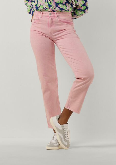 Rosane POM AMSTERDAM Straight leg jeans ELLI STRAIGHT BLOOMING PINK JEANS - large
