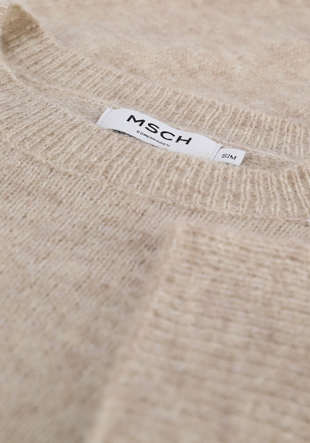 Sand MSCH COPENHAGEN Pullover AIMEE MOHAIR 2/4 PULLOVER - large